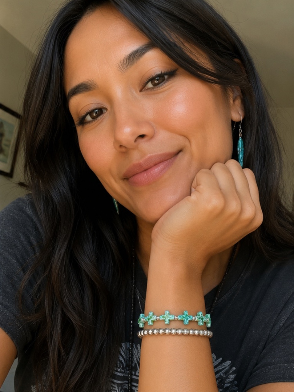 {Handmade} Colorful Cross Bracelet Set